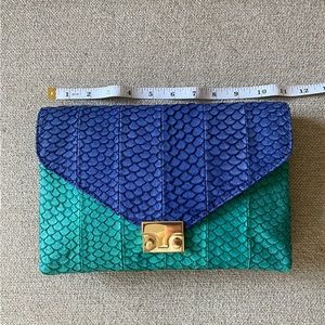 Loeffler Randall Envelope Lock Clutch Crossbody
